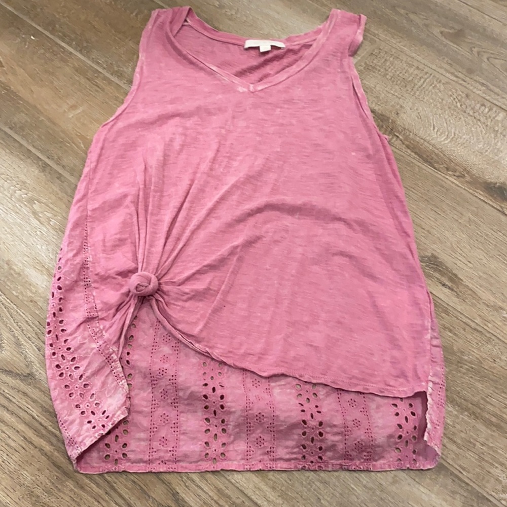 Anthropologie distressed tank